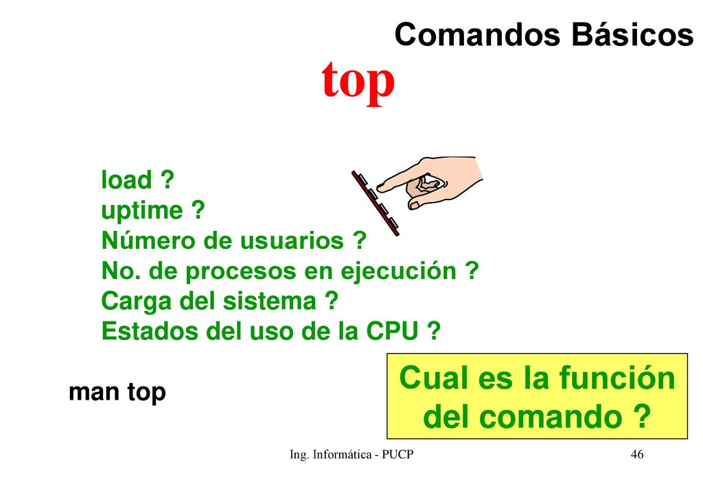 top Comandos Básicos Cual es la función del comando load uptime