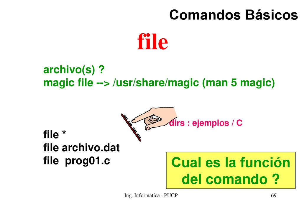 file Comandos Básicos Cual es la función del comando archivo(s)