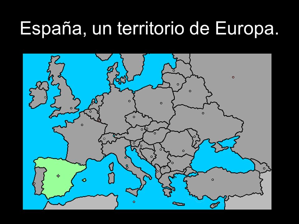 España, un territorio de Europa.