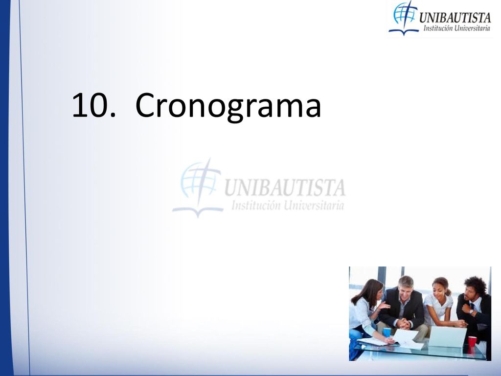 10. Cronograma