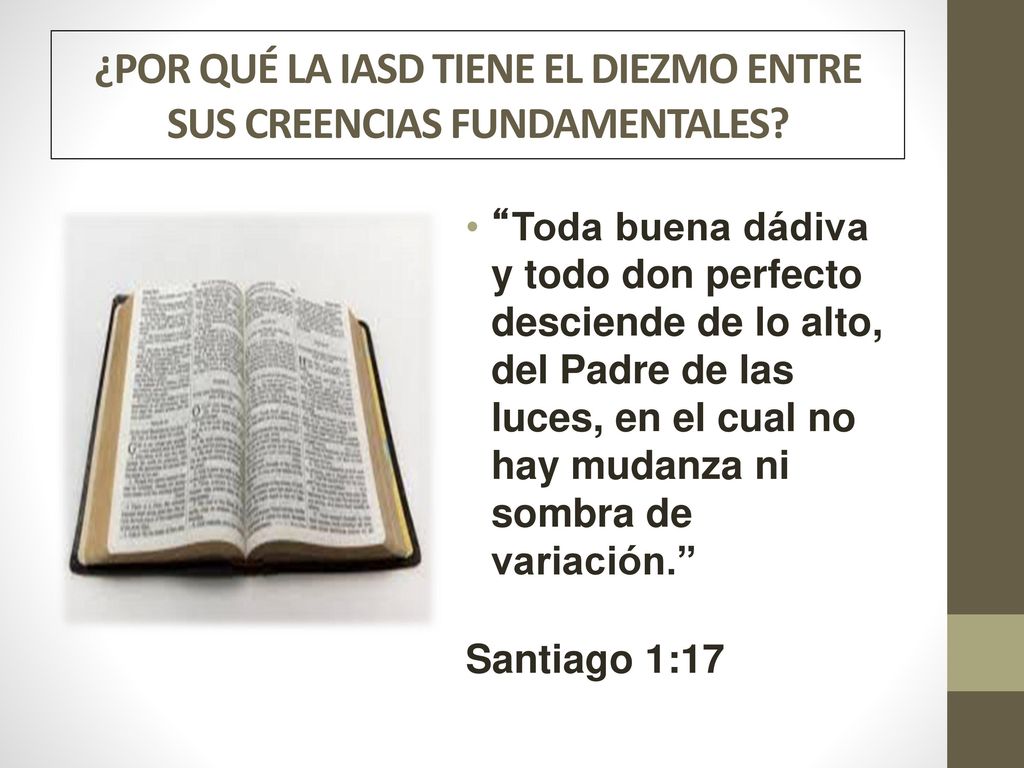 ¿POR QUÉ LA IASD TIENE EL DIEZMO ENTRE SUS CREENCIAS FUNDAMENTALES