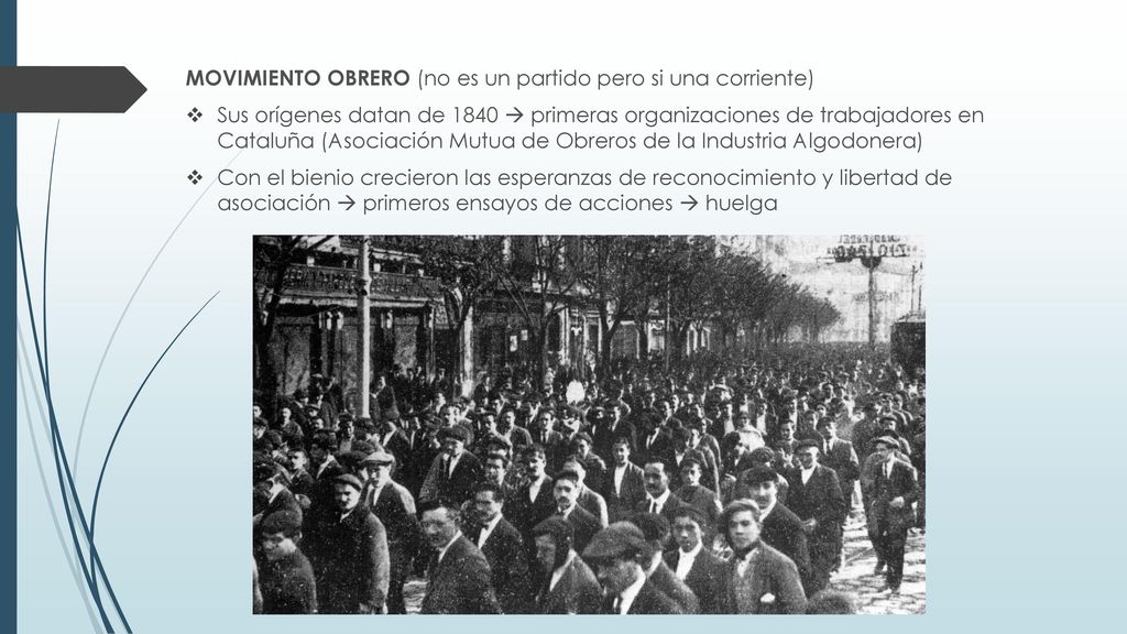 MOVIMIENTO OBRERO (no es un partido pero si una corriente)