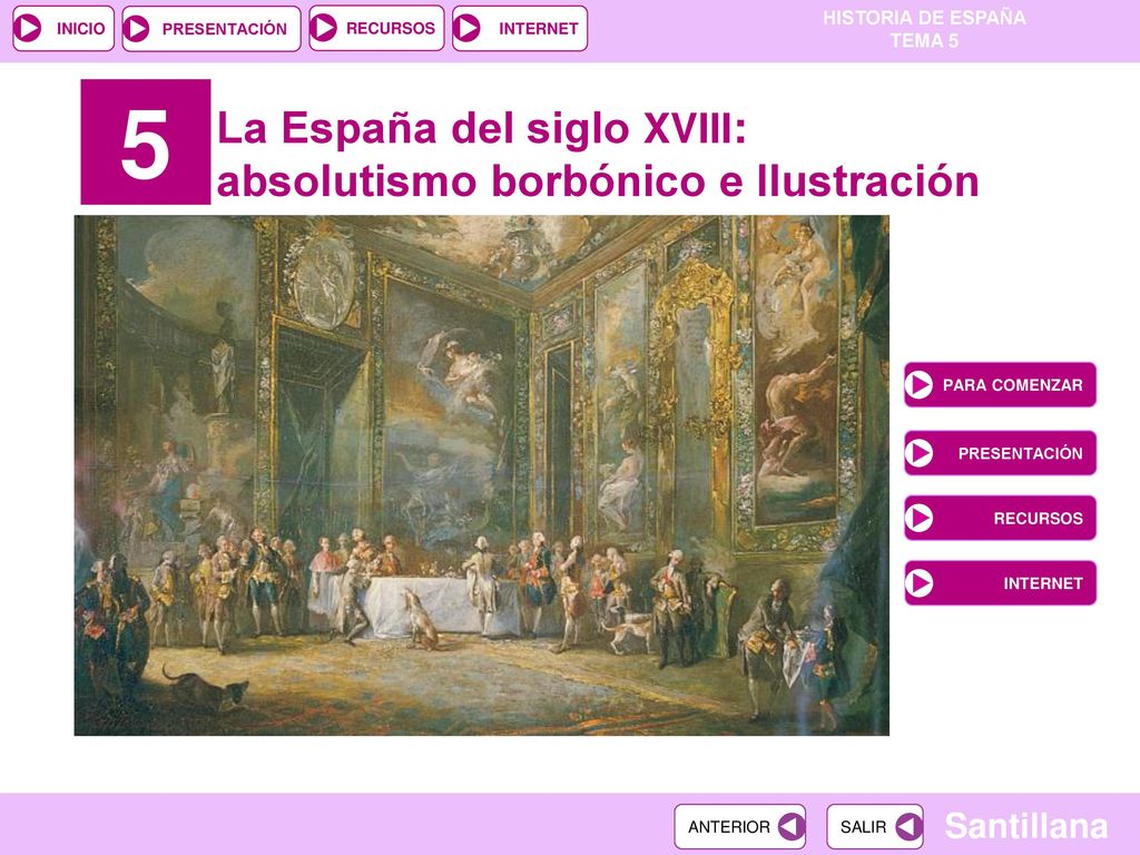 5 La España del siglo XVIII: absolutismo borbónico e Ilustración