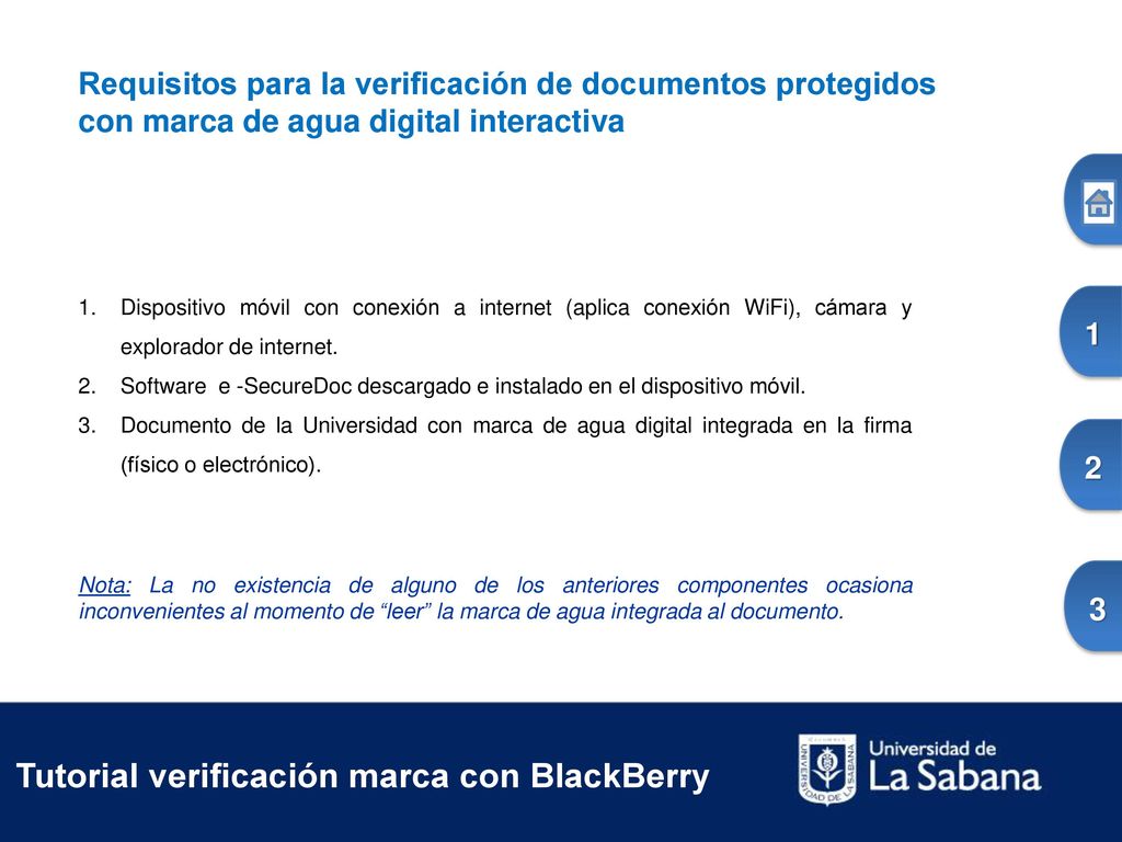 Tutorial verificación marca con BlackBerry