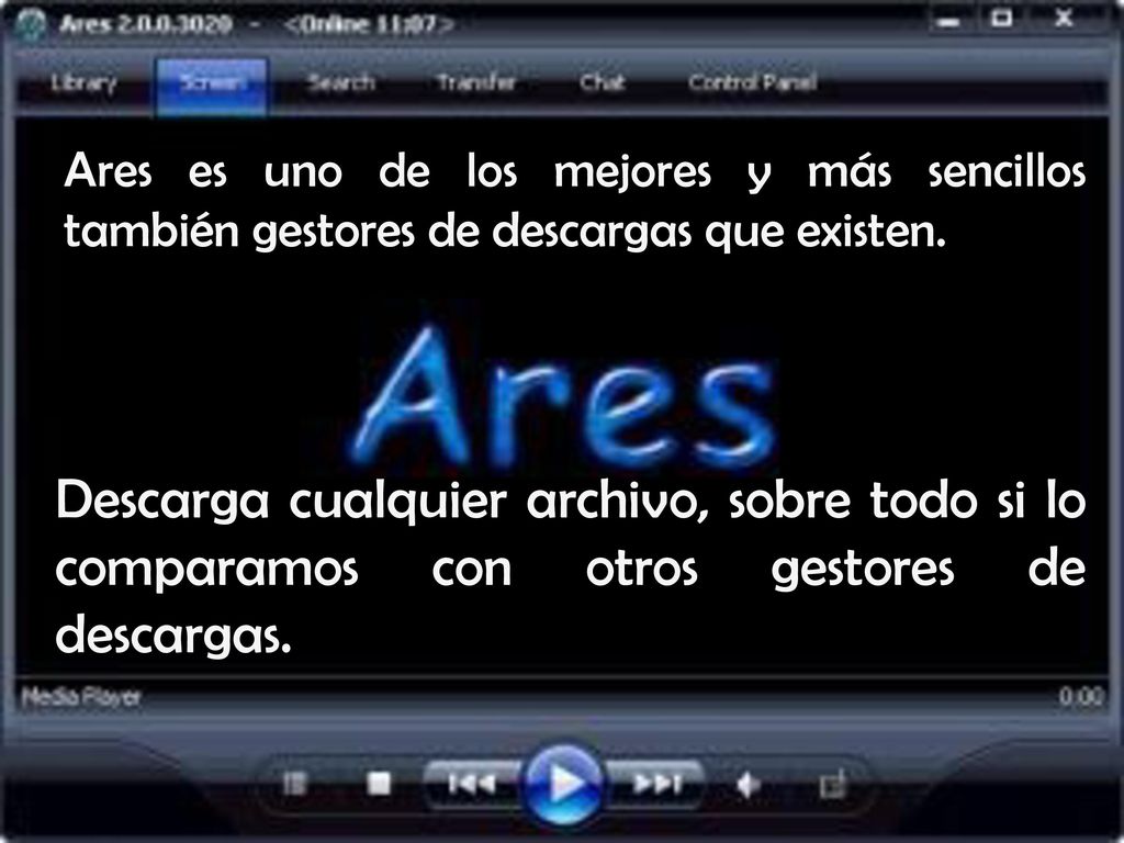 Ares es uno de los mejores y más sencillos también gestores de descargas que existen.