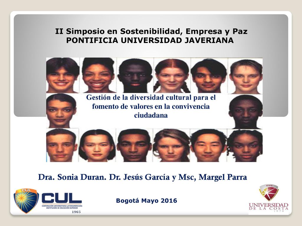 Dra. Sonia Duran. Dr. Jesús García y Msc, Margel Parra