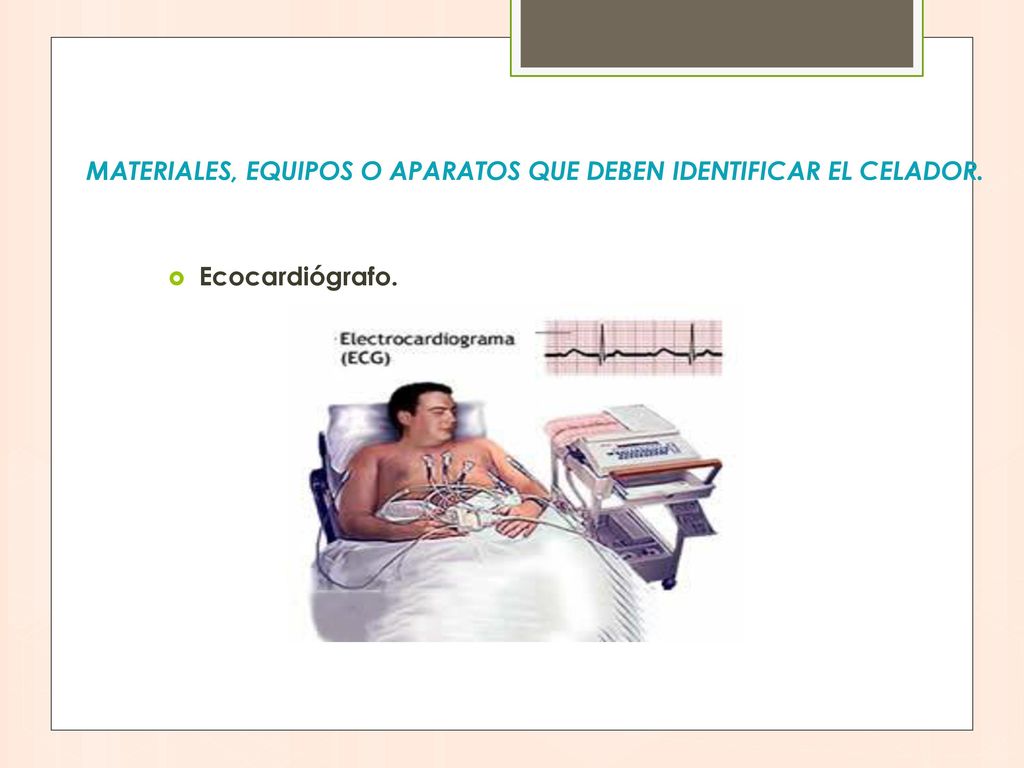 Materiales, equipos o aparatos que deben identificar el celador.