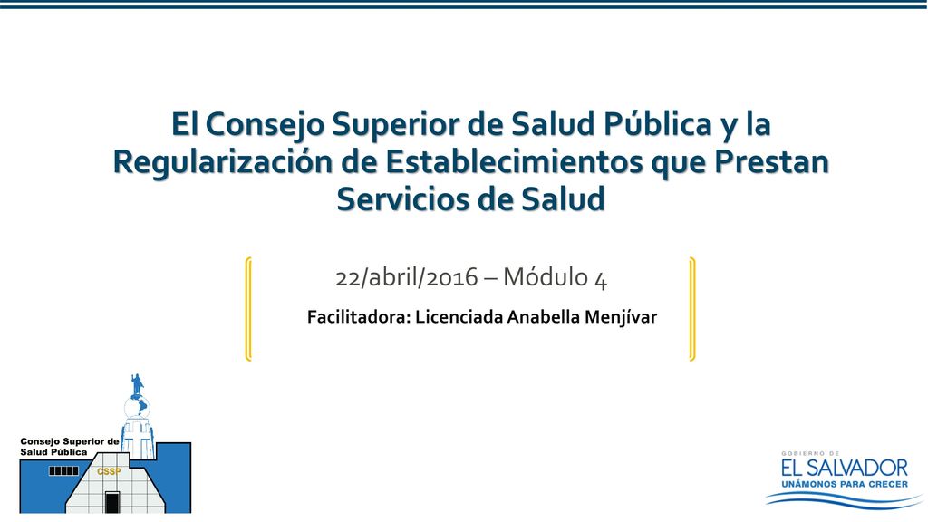 El Consejo Superior de Salud Pública y la Regularización de Establecimientos que Prestan Servicios de Salud