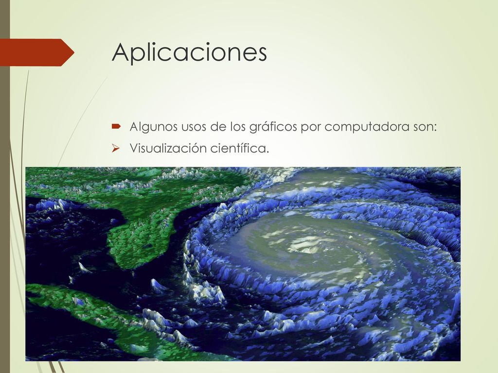 Aplicaciones Algunos usos de los gráficos por computadora son: