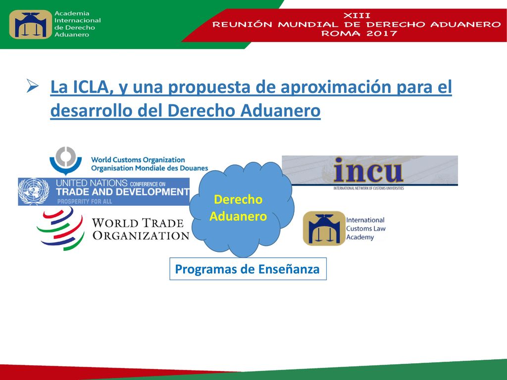 La ICLA, y una propuesta de aproximación para el desarrollo del Derecho Aduanero