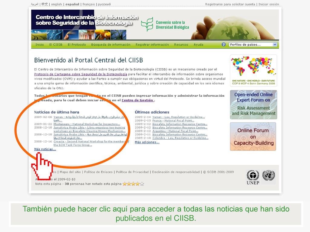 También puede hacer clic aquí para acceder a todas las noticias que han sido publicados en el CIISB.