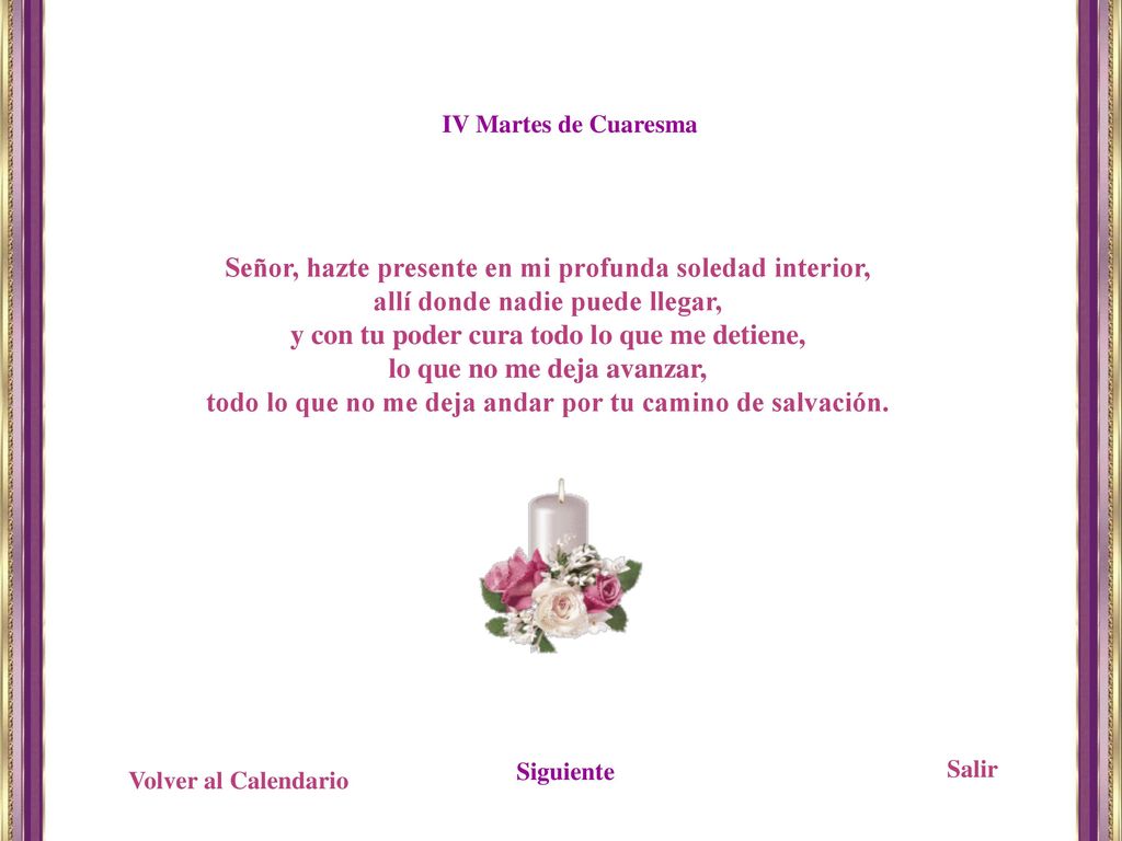 Señor, hazte presente en mi profunda soledad interior,