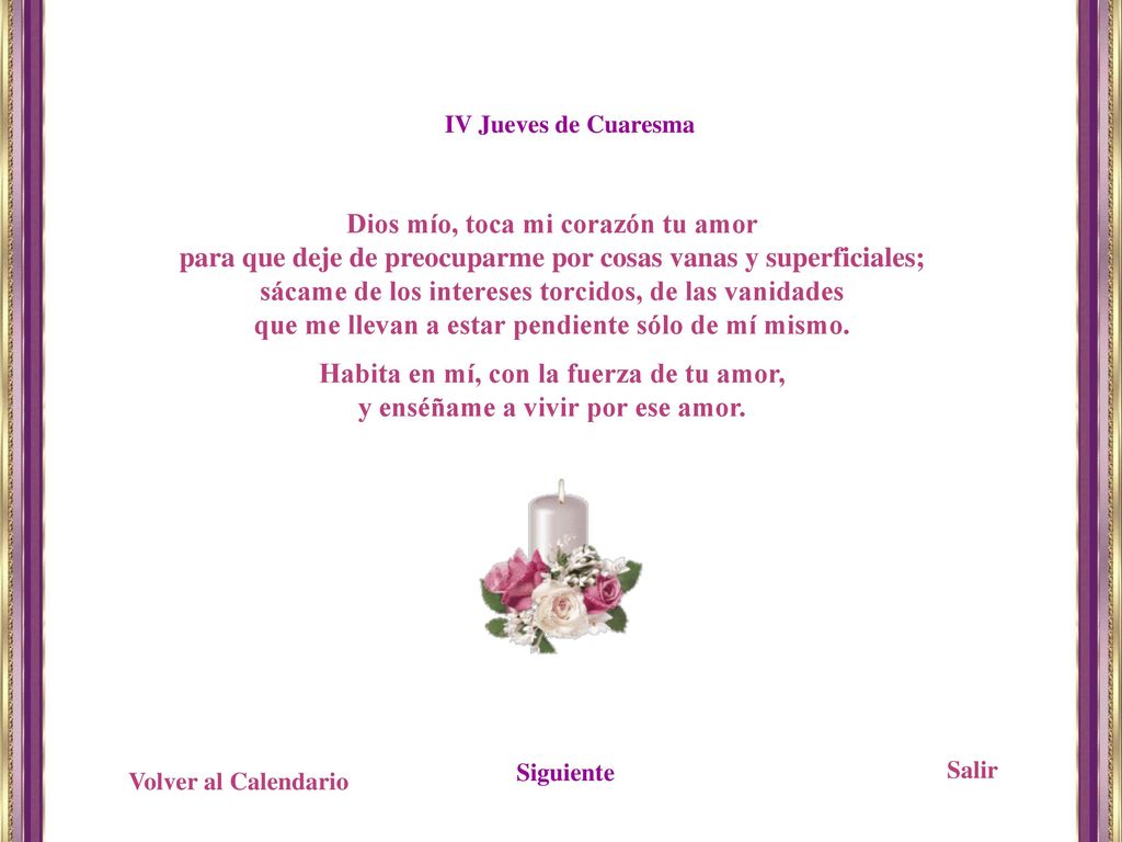 Dios mío, toca mi corazón tu amor