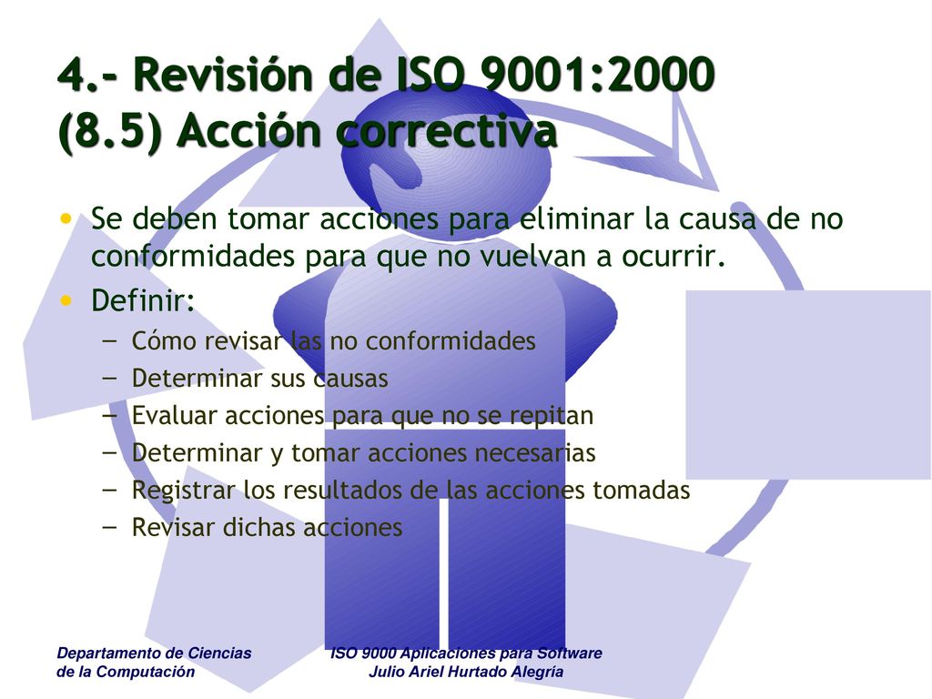 4.- Revisión de ISO 9001:2000 (8.5) Acción correctiva