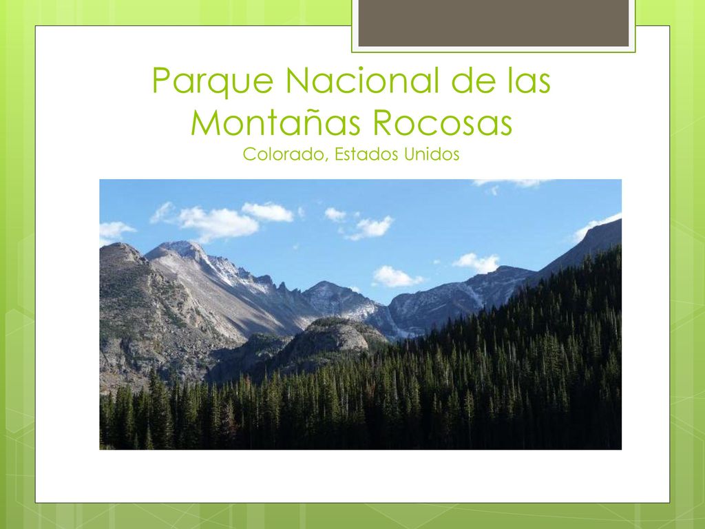 Parque Nacional de las Montañas Rocosas Colorado, Estados Unidos