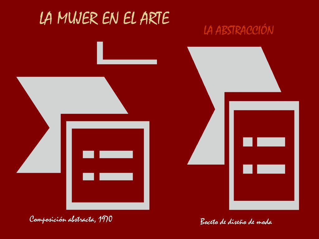 LA MUJER EN EL ARTE LA ABSTRACCIÓN Composición abstracta, 1970