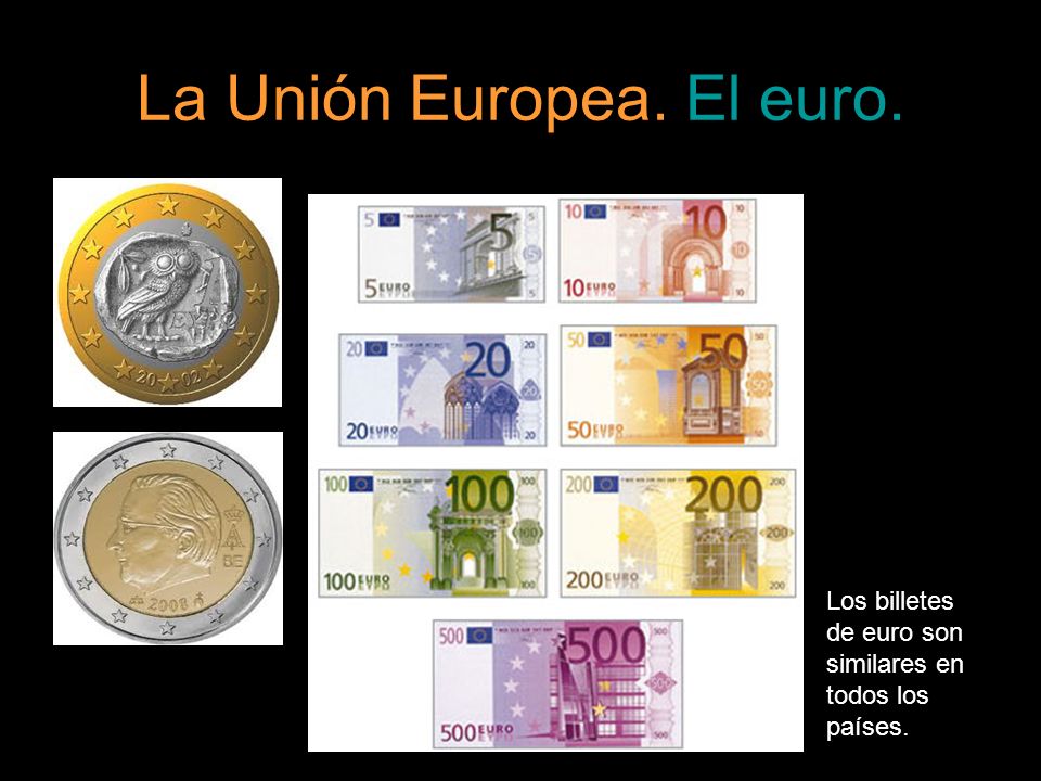La Unión Europea. El euro.