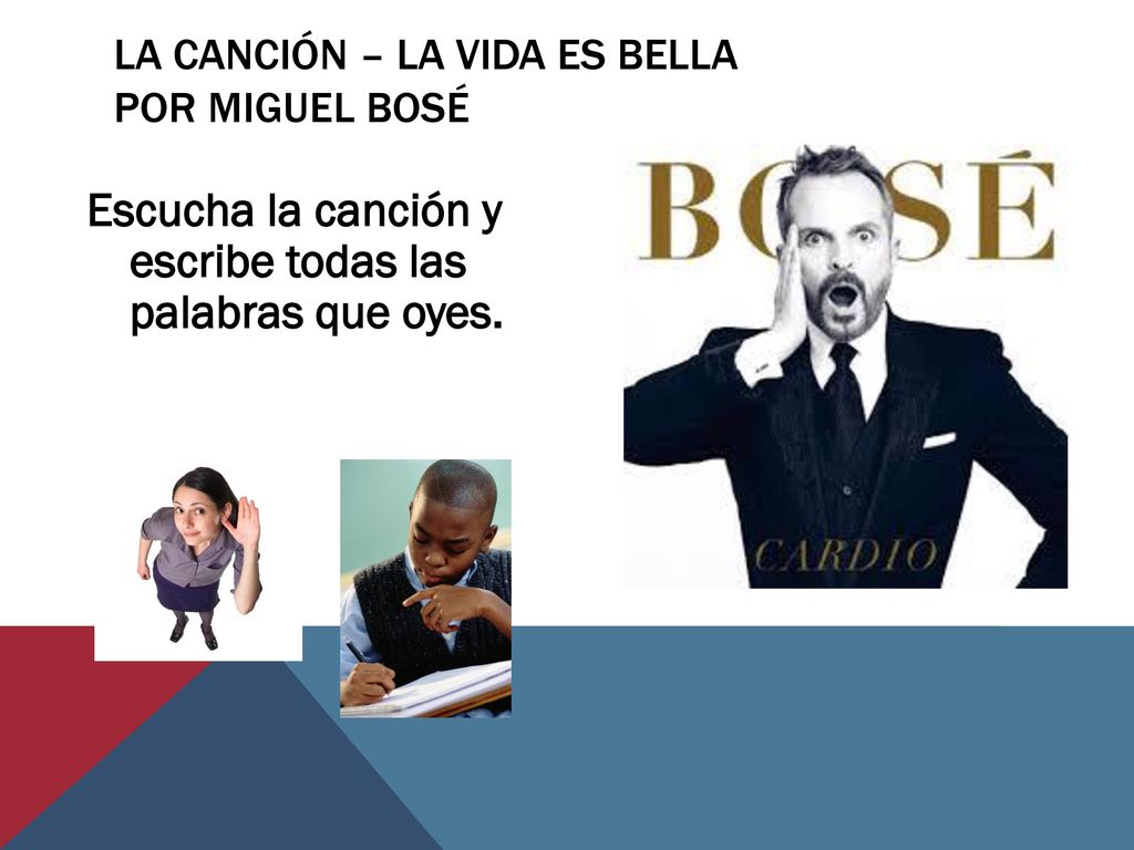 La canción – la vida es bella por miguel bosÉ