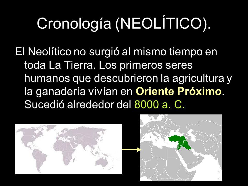 Cronología (NEOLÍTICO).