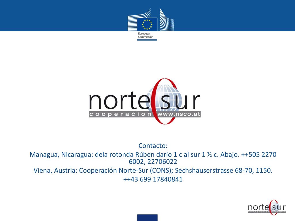Contacto: Managua, Nicaragua: dela rotonda Rúben darío 1 c al sur 1 ½ c. Abajo ,