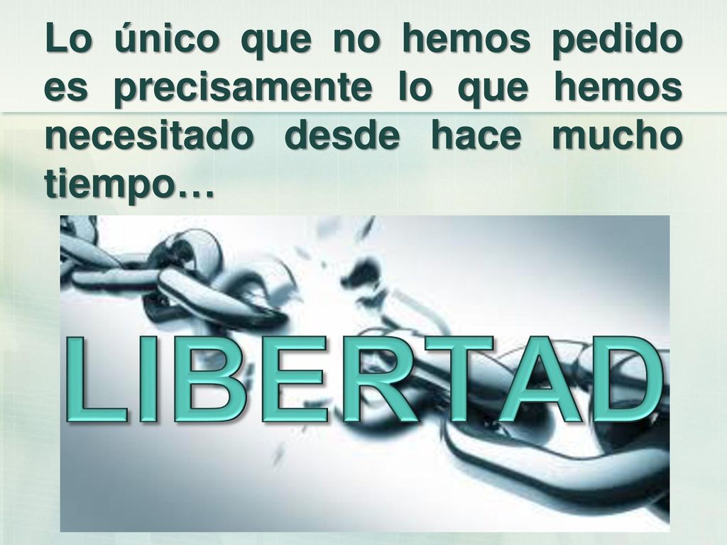 Lo único que no hemos pedido es precisamente lo que hemos necesitado desde hace mucho tiempo…