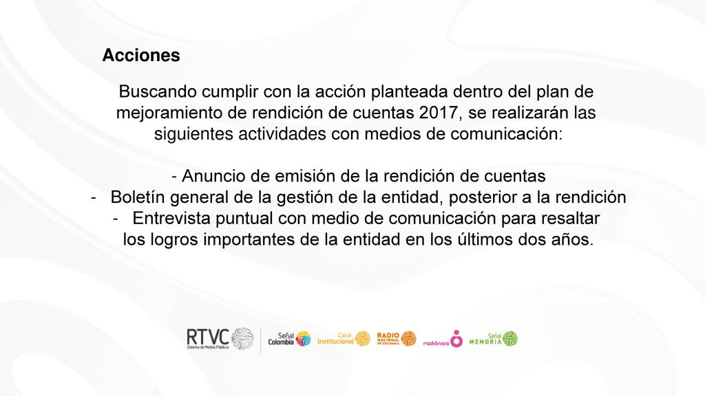 Buscando cumplir con la acción planteada dentro del plan de