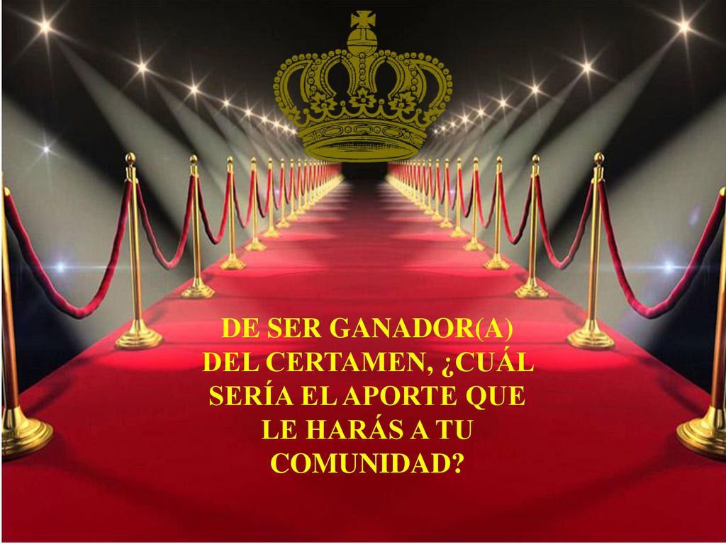DE SER GANADOR(A) DEL CERTAMEN, ¿CUÁL SERÍA EL APORTE QUE LE HARÁS A TU COMUNIDAD