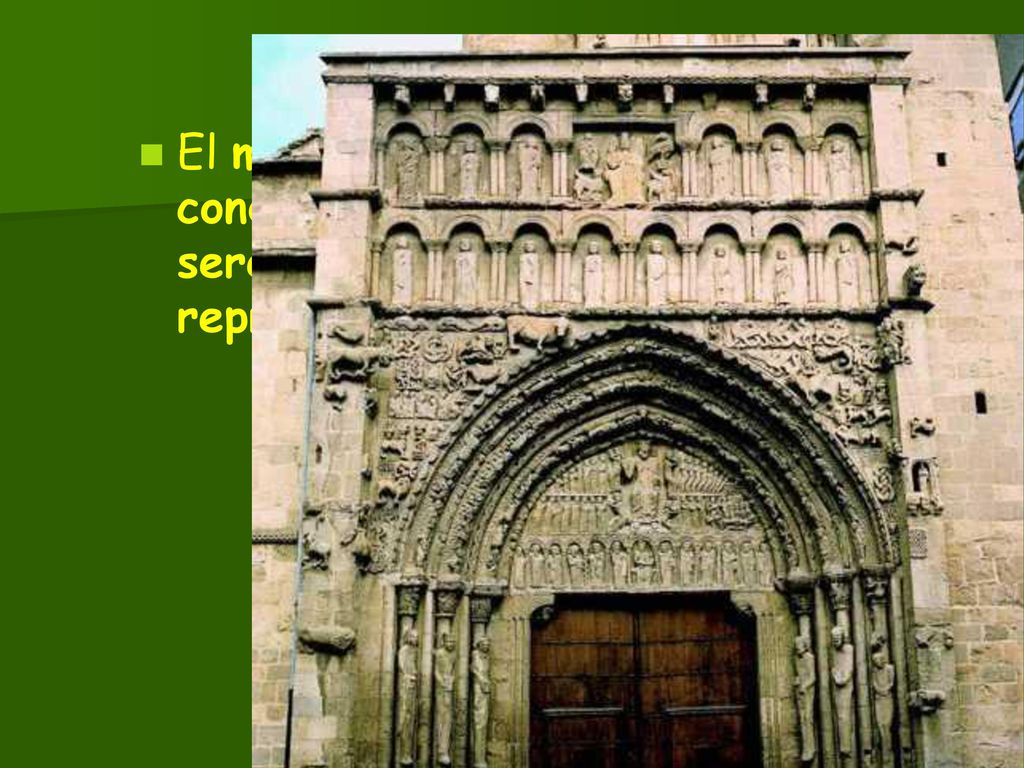 El marco arquitectónico condicionó las formas de los seres y las cosas que se representaban.