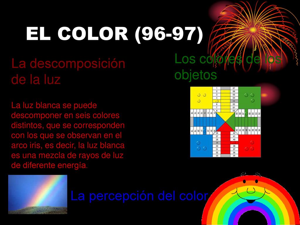 EL COLOR (96-97) Los colores de los objetos