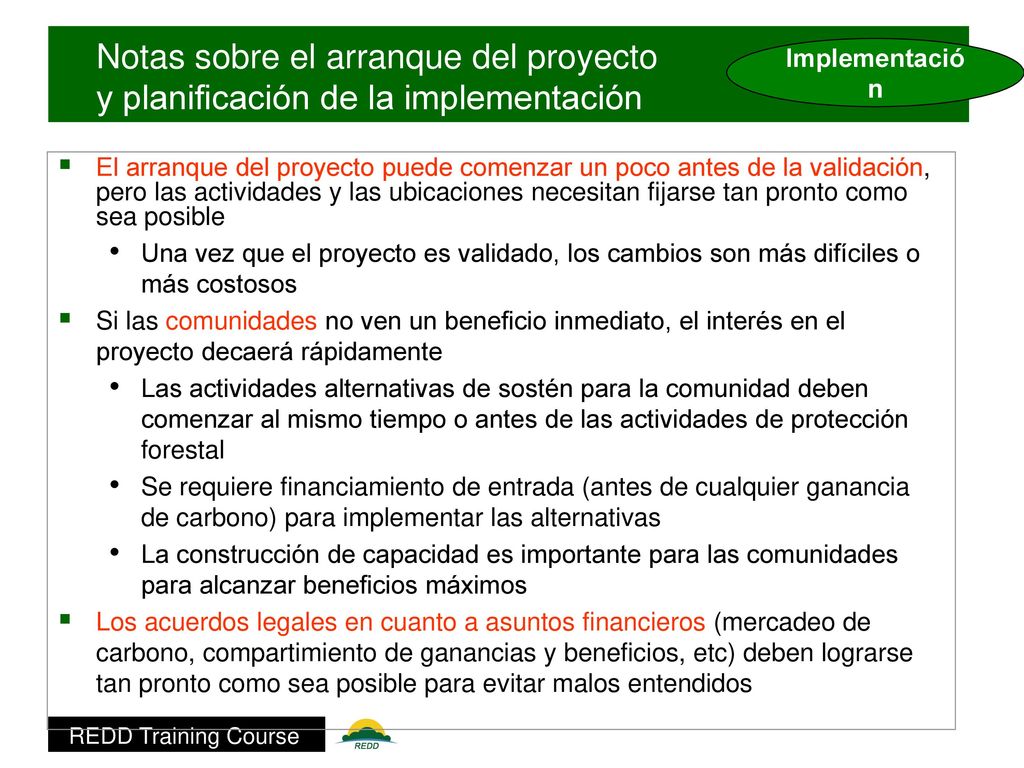 Notas sobre el arranque del proyecto y planificación de la implementación