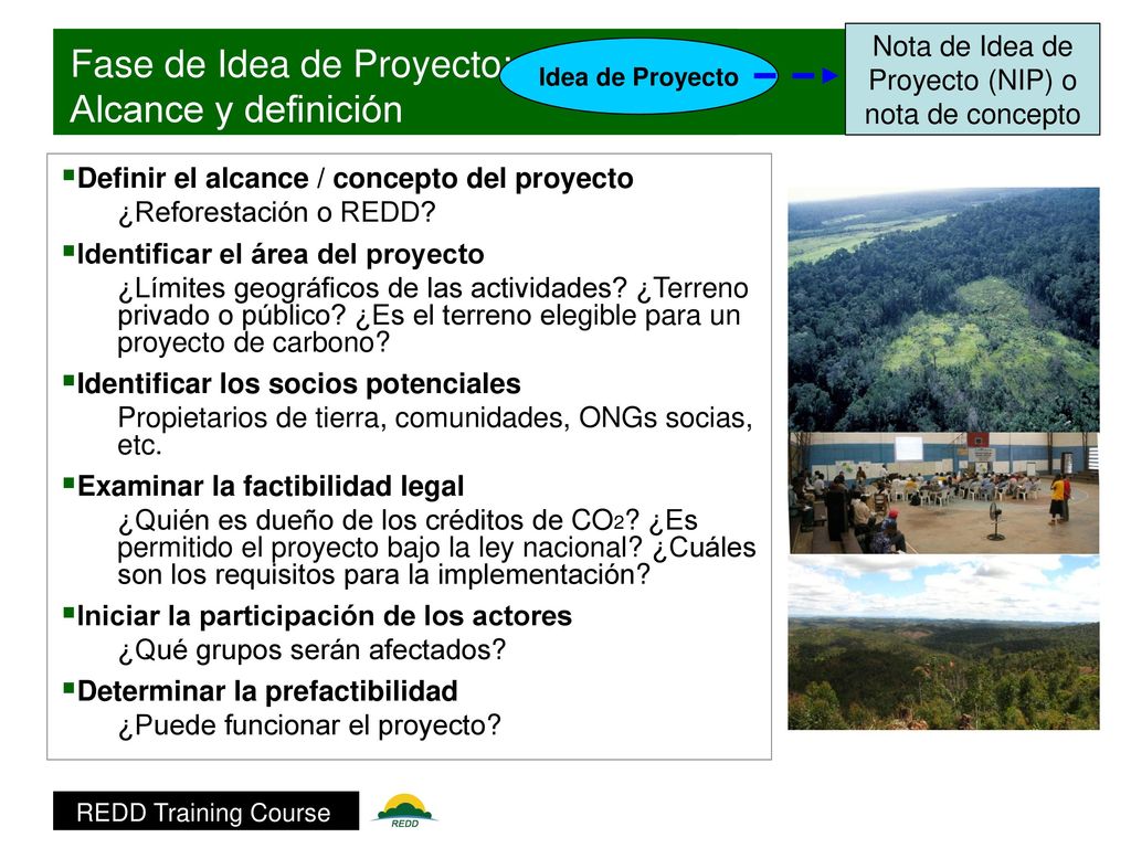 Nota de Idea de Proyecto (NIP) o nota de concepto