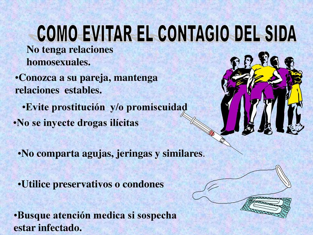 COMO EVITAR EL CONTAGIO DEL SIDA