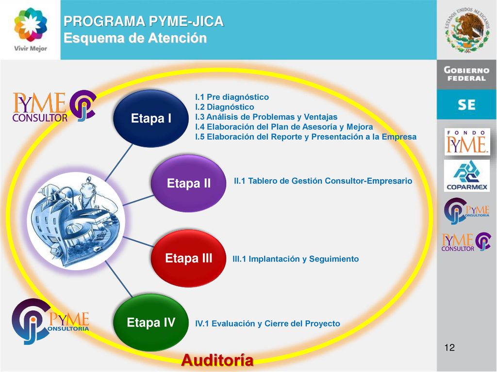 Auditoría PROGRAMA PYME-JICA Esquema de Atención Etapa I Etapa II
