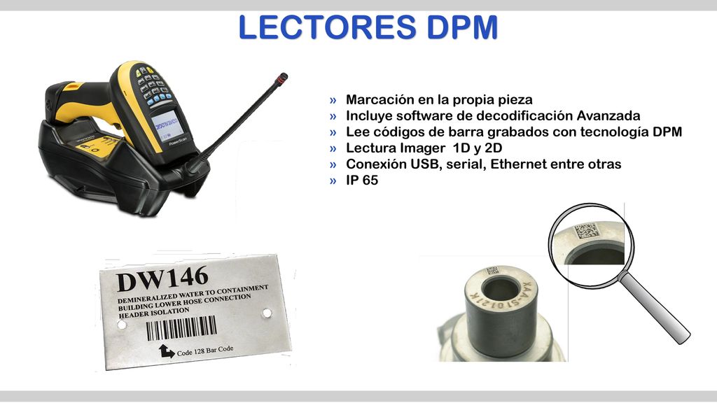 LECTORES DPM Marcación en la propia pieza