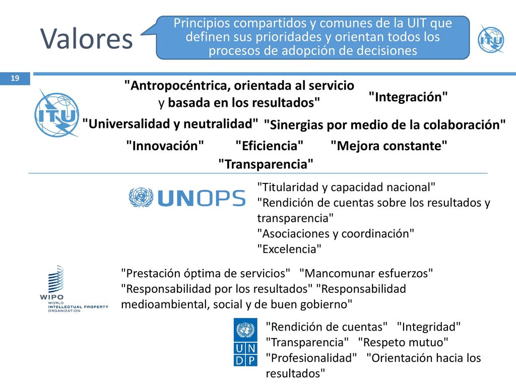 Universalidad y neutralidad Sinergias por medio de la colaboración
