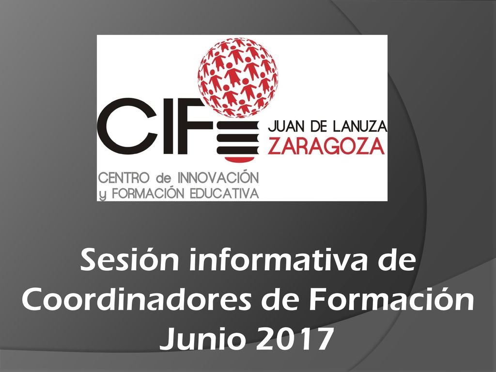 Sesión informativa de Coordinadores de Formación