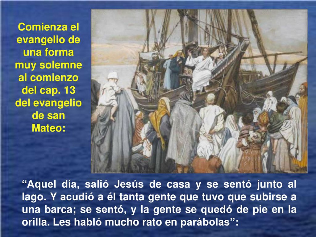 Comienza el evangelio de una forma muy solemne al comienzo del cap