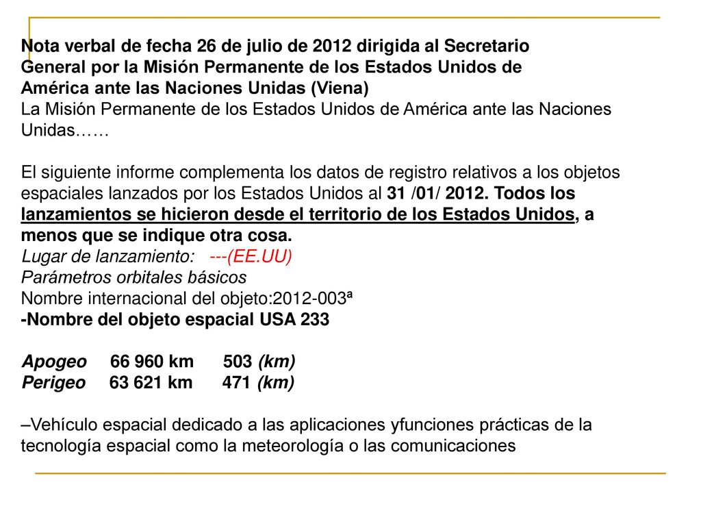 Nota verbal de fecha 26 de julio de 2012 dirigida al Secretario