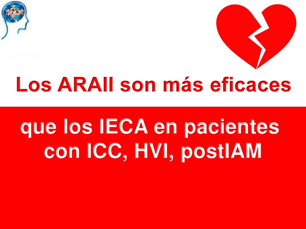 Los ARAII son más eficaces que los IECA en pacientes