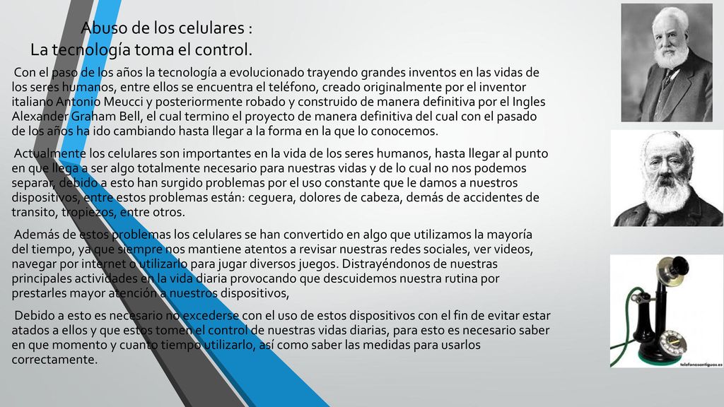 Abuso de los celulares : La tecnología toma el control.