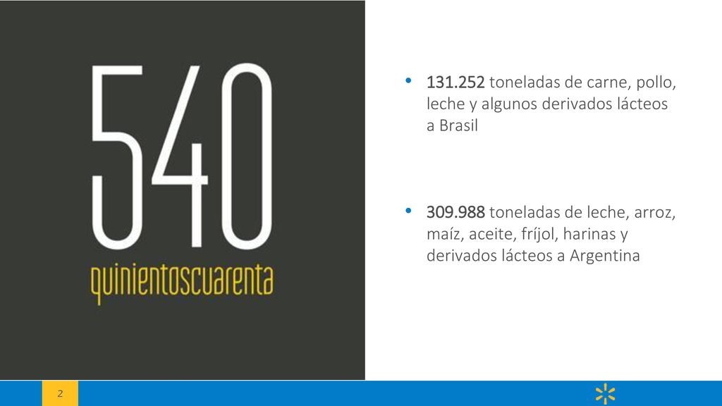 toneladas de carne, pollo, leche y algunos derivados lácteos a Brasil