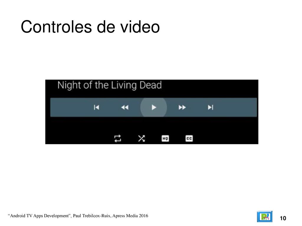 Controles de video Android TV Apps Development , Paul Trebilcox-Ruix, Apress Media