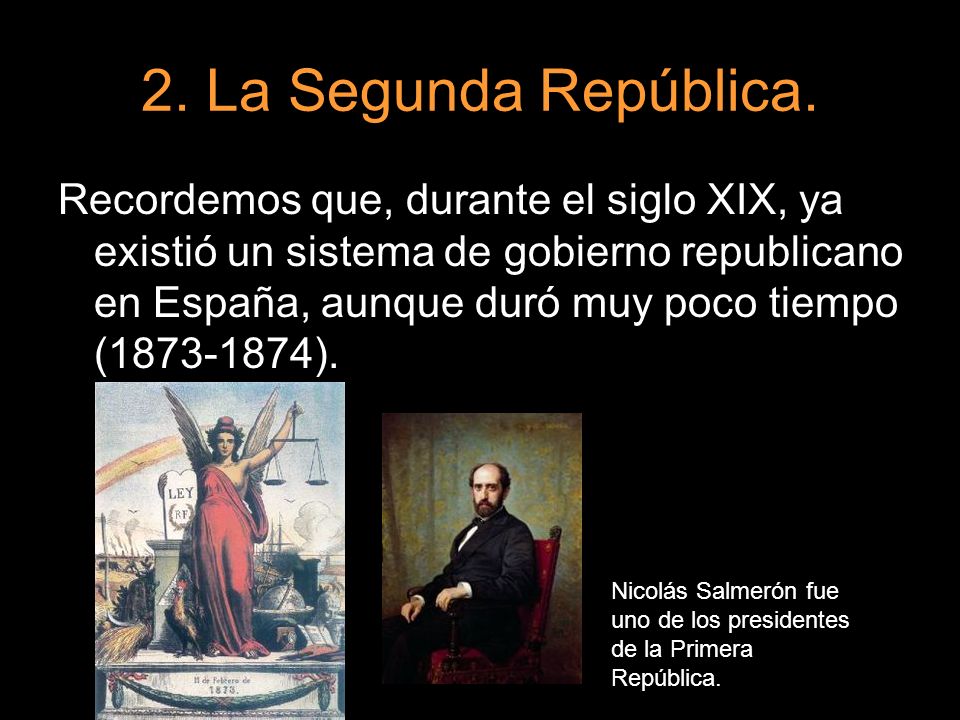 2. La Segunda República.