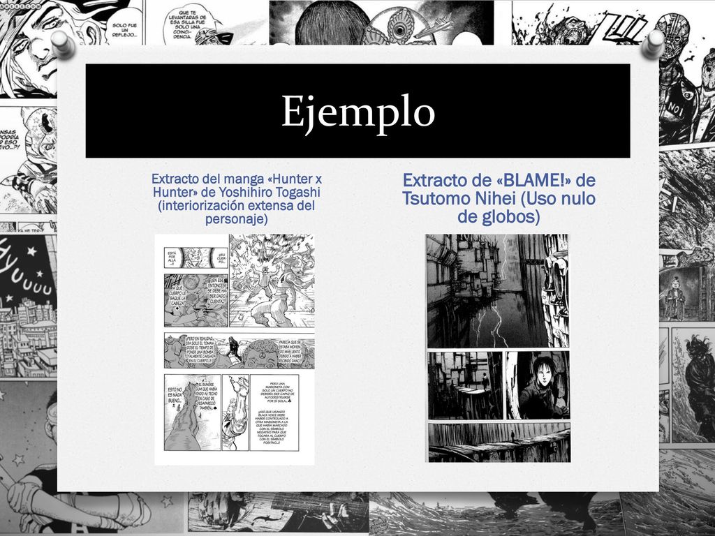 Extracto de «BLAME!» de Tsutomo Nihei (Uso nulo de globos)
