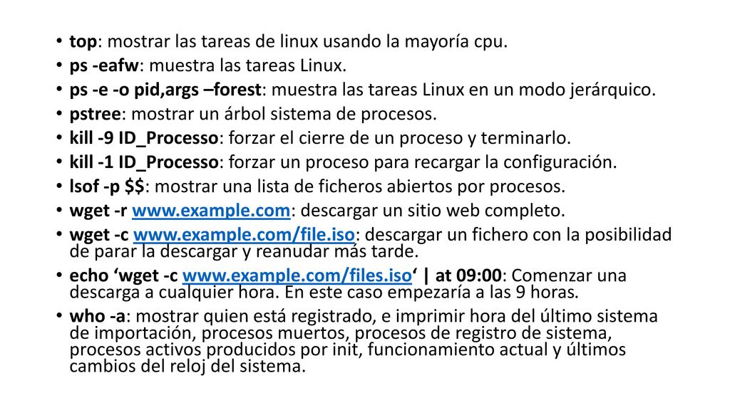 top: mostrar las tareas de linux usando la mayoría cpu.