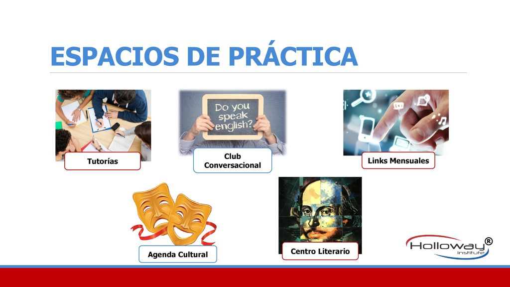 ESPACIOS DE PRÁCTICA ® Club Conversacional Tutorías Links Mensuales