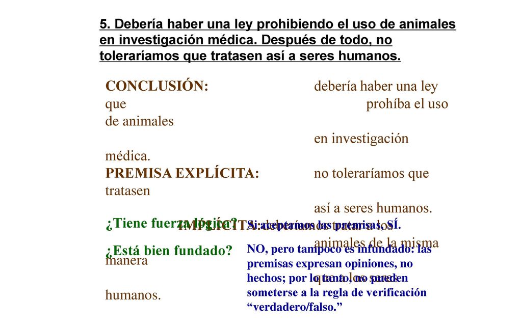 CONCLUSIÓN: debería haber una ley que prohíba el uso de animales