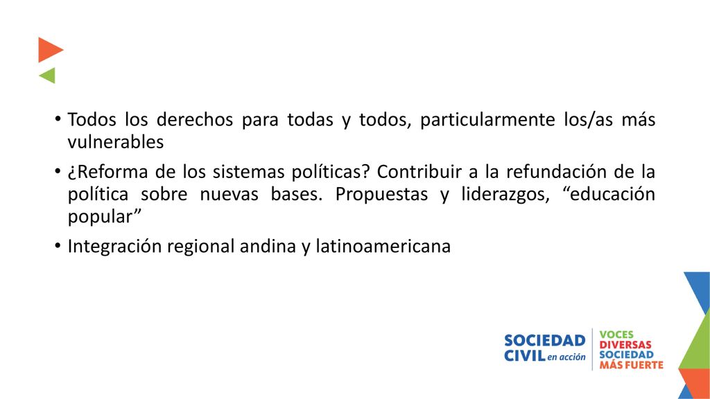 Todos los derechos para todas y todos, particularmente los/as más vulnerables