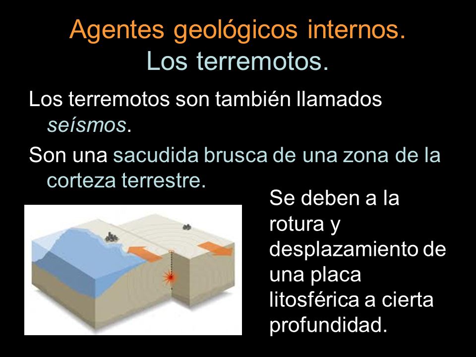 Agentes geológicos internos. Los terremotos.