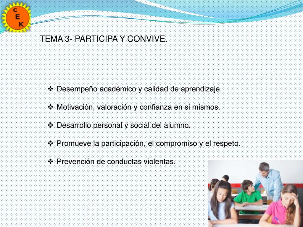 TEMA 3- PARTICIPA Y CONVIVE.